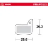 Moto-master 731733 Sram Organiske Skivebremseklosser, Grey, One Size