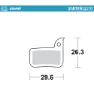 Moto-master 731746 Sram Sinterbremseklosser, Grey, One Size