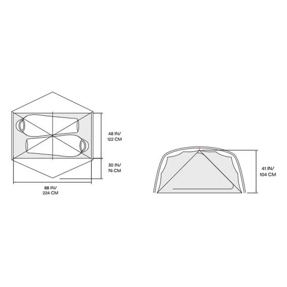 Mountain Hardwear Aspect 2p Telt, Grey ice, 2 Steder Mountain Hardwear Aspect 2p Telt, Grey ice, 2 Steder