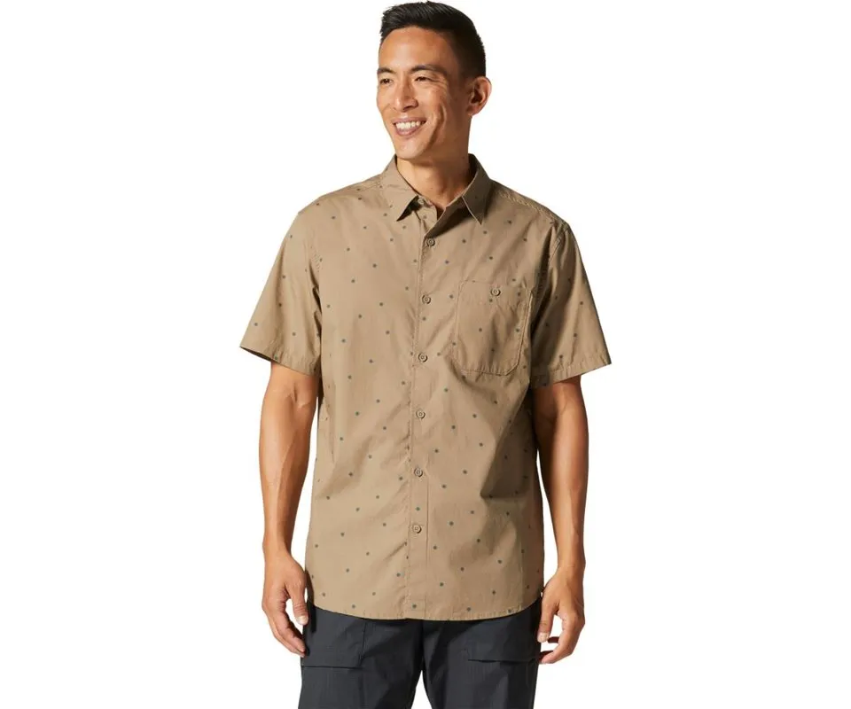 Mountain Hardwear Big Cottonwood SS Shirt Men, Trail dust micro sun dot print Mountain Hardwear Big Cottonwood SS Shirt Men, Trail dust micro sun dot print