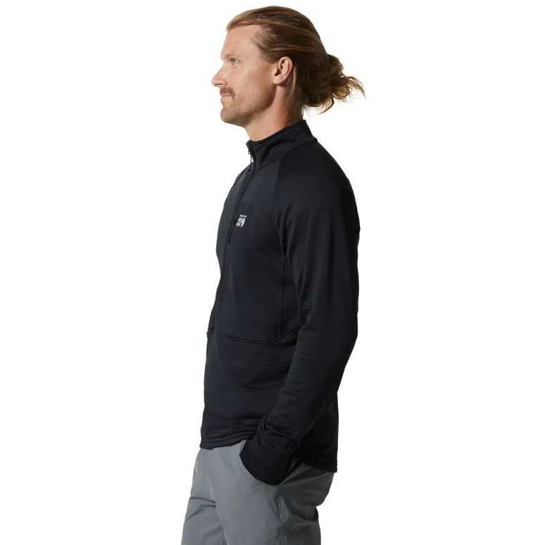 Mountain Hardwear Polartec® Power Grid™ Jakke, Black Mountain Hardwear Polartec® Power Grid™ Jakke, Black