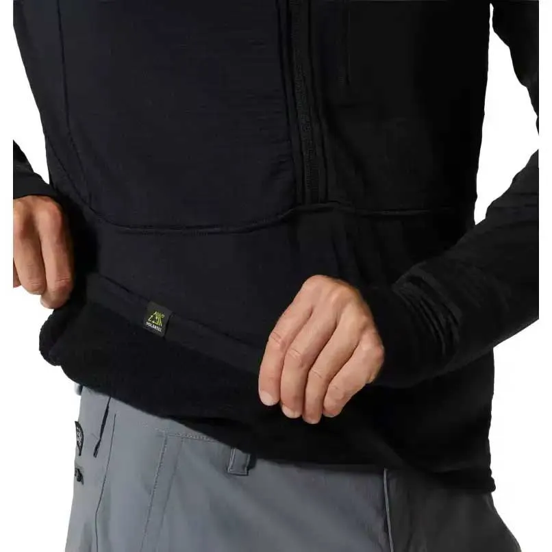 Mountain Hardwear Polartec® Power Grid™ Jakke, Black Mountain Hardwear Polartec® Power Grid™ Jakke, Black
