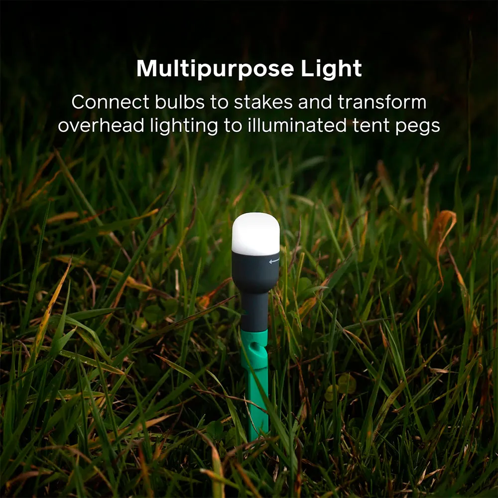 Mpowerd Luci® Solar Site Lyslist, Black / green, 65 Lysstyrker