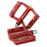 MSC BIKES Alu Plataform Crmo Sykkelpedaler, Red, One Size