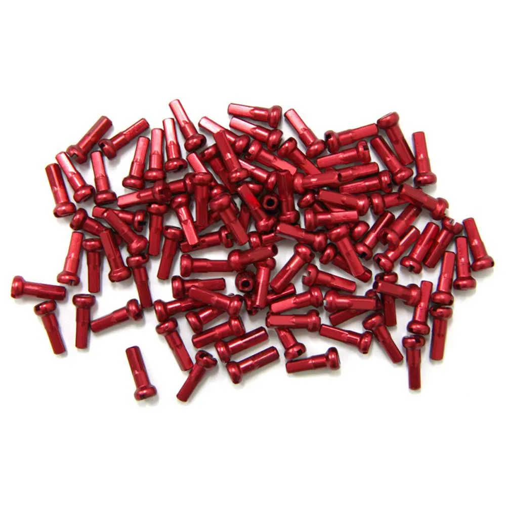 MSC BIKES Alu7075t6 Nipler 100 Enheter, Red, 2.0 x 12mm MSC BIKES Alu7075t6 Nipler 100 Enheter, Red, 2.0 x 12mm