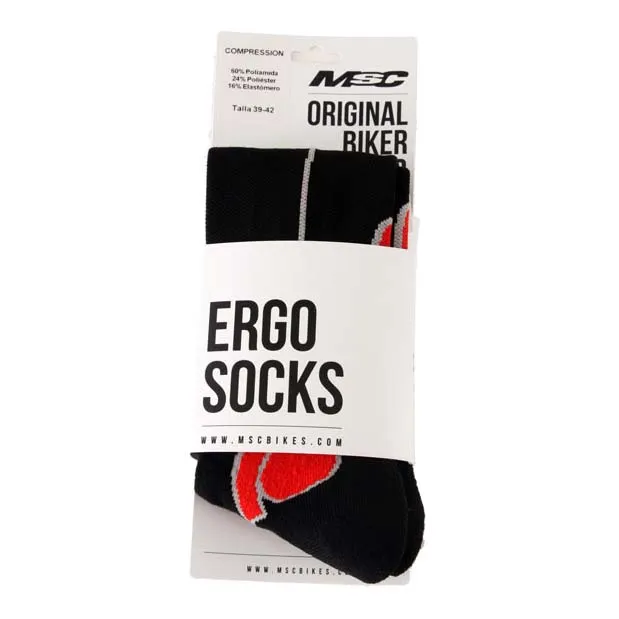 MSC BIKES Ergo Compressive Sokker, Black