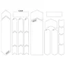 MSC BIKES Impakt 0.3 Mm E-bike Rammesikringsklistremerker, Clear, One Size