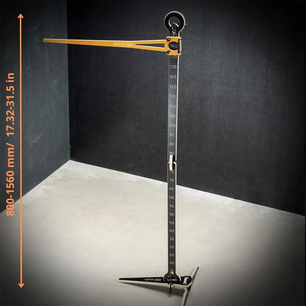 MTB Hopper Mobilholder Med Stjernehoppende Kran, Black, 150kg