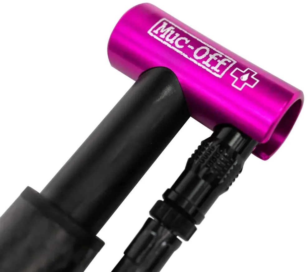 Muc-Off Airmach Carbon Minipumpe, Black / pink, 130psi
