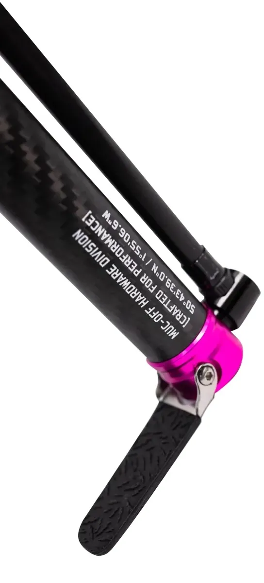 Muc-Off Airmach Carbon Minipumpe, Black / pink, 130psi