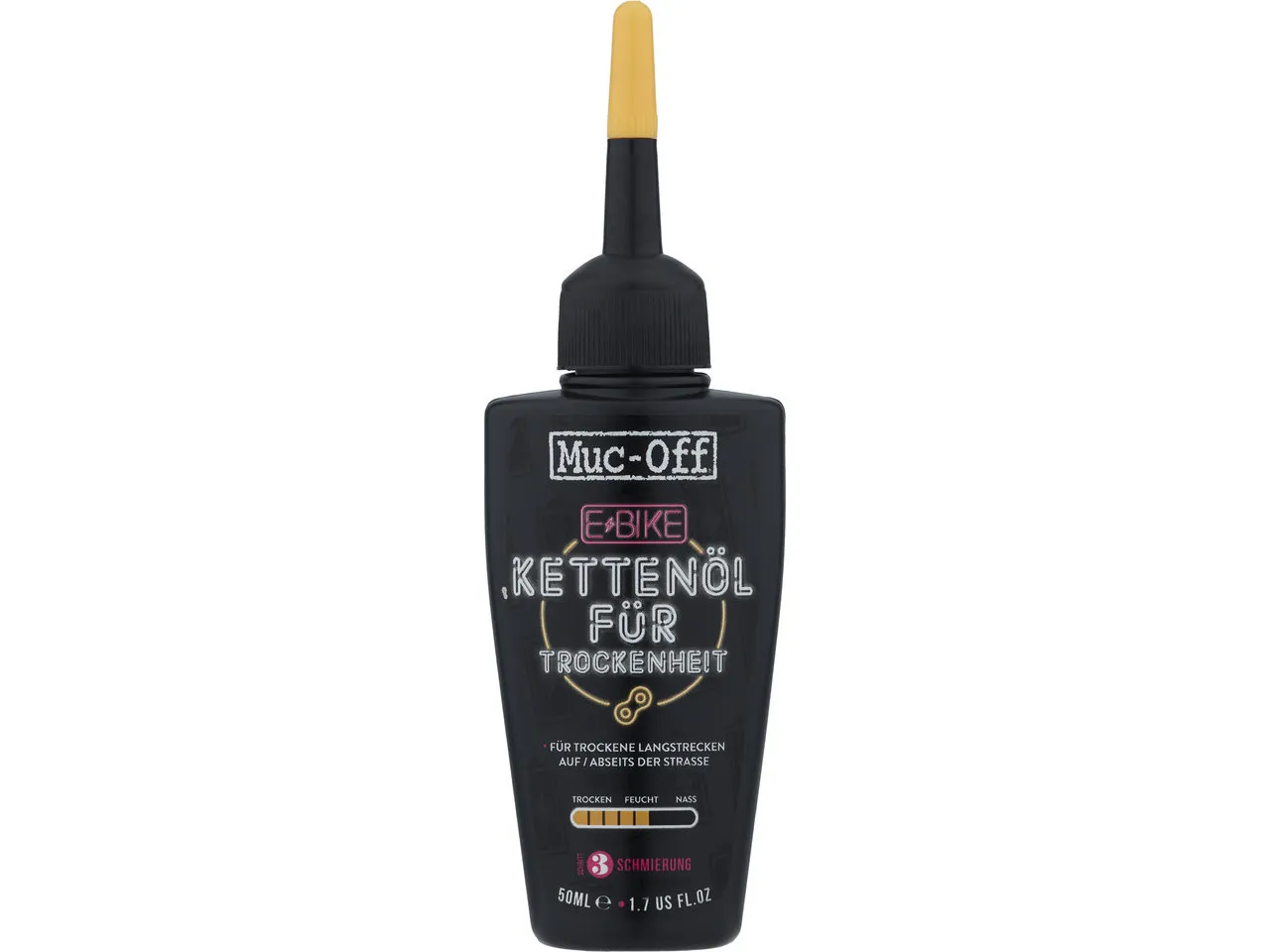 Muc-Off E-Bike Dry Chain Lube Kettenschmiermittel, Klar, One Size