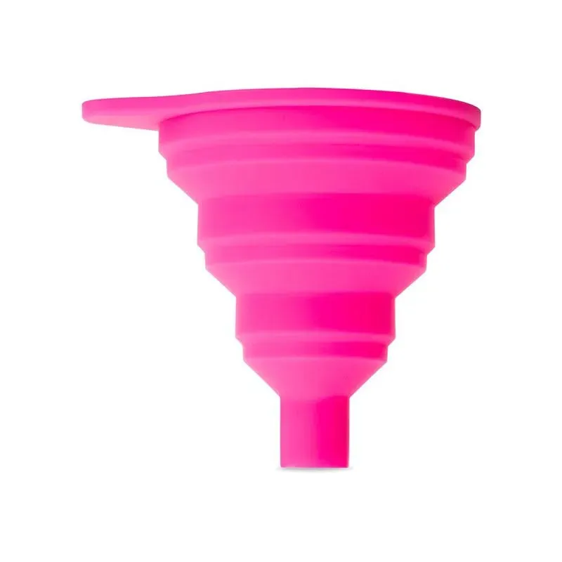 Muc-Off Mini Collapsible Silicone Funnel, Pink Muc-Off Mini Collapsible Silicone Funnel, Pink