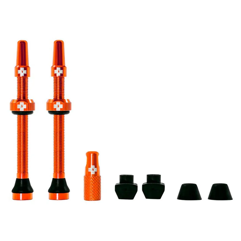 Muc-Off Tubeless Presta Ventil, Orange, 60mm Muc-Off Tubeless Presta Ventil, Orange, 60mm