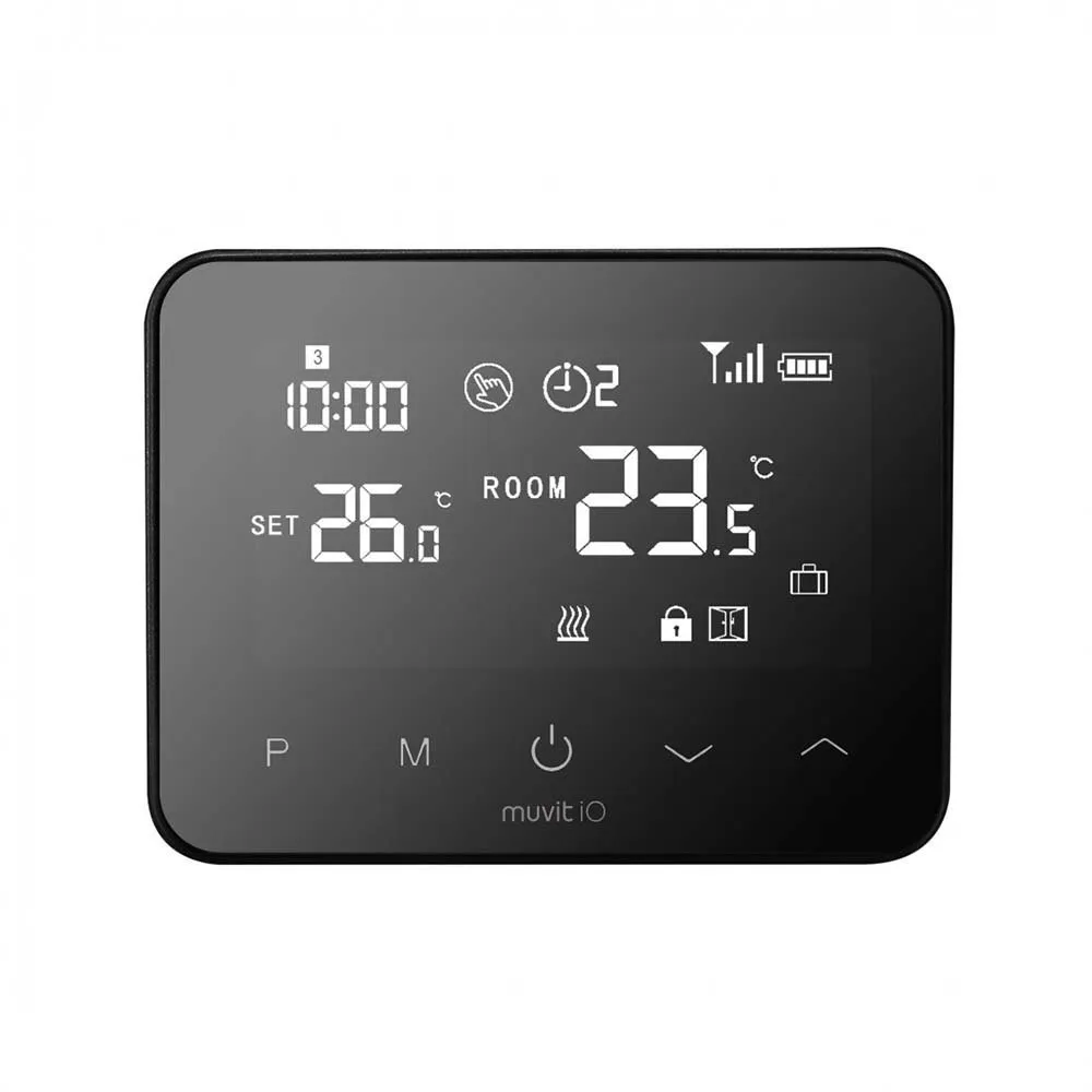 Muvit IO Miosth001 Smart Termostat, Black, One Size Muvit IO Miosth001 Smart Termostat, Black, One Size