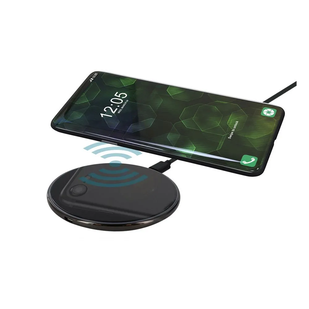 Muvit Qi Wireless Desktop 5/7.5/10/15w Lader, Mirror / silver, One Size