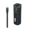 Muvit Usb With Usb/lightning Mfi Cable Pack 1m 1a Billader, Black, One Size