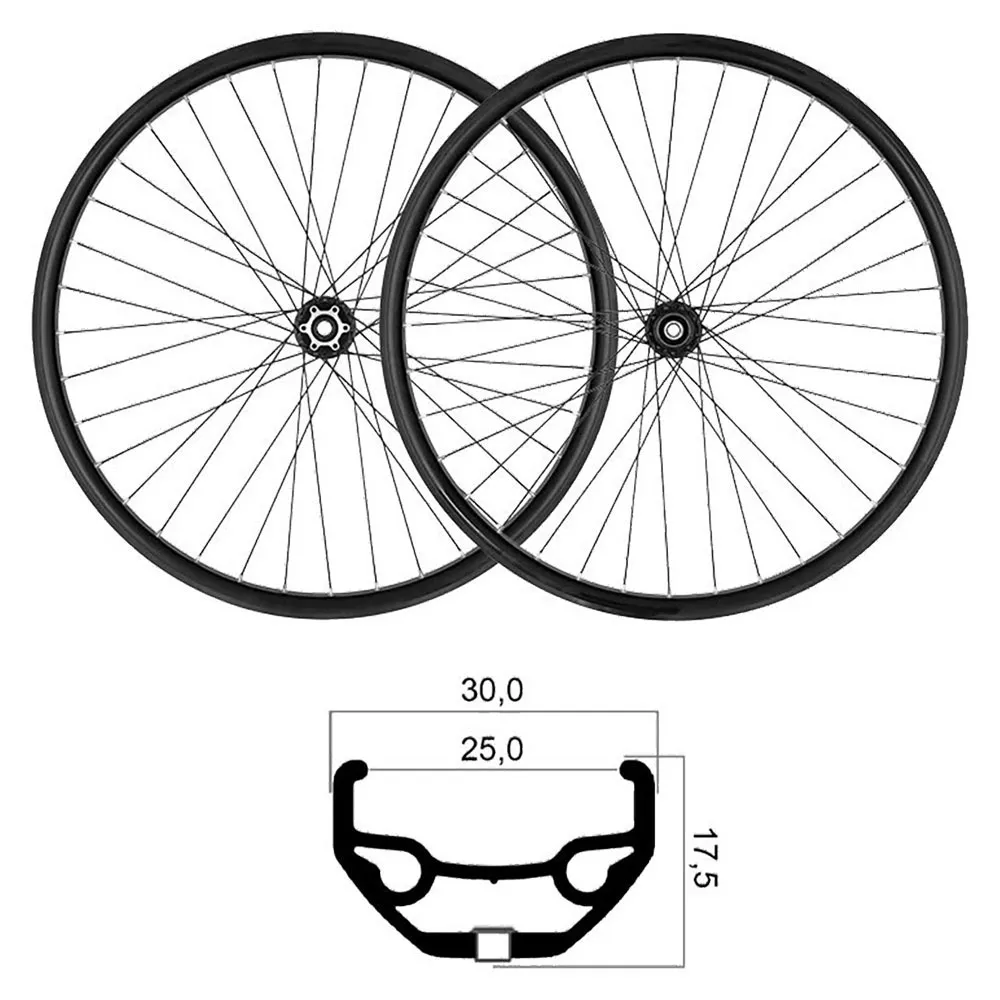 MVtek 27.5´´ Disc Tubeless Mtb-hjulsett