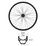 MVtek E-bike 26´´ Tubeless Terrengsykkel Forhjul, Black, 9 x 100mm