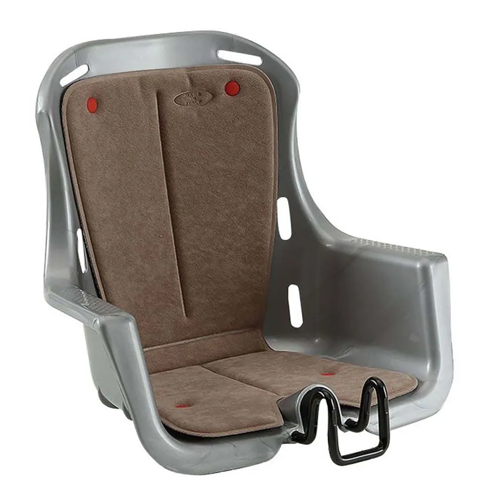 MVtek Luna Frontmontert Barnesykkelsete, Stuffed grey, Max 15kg