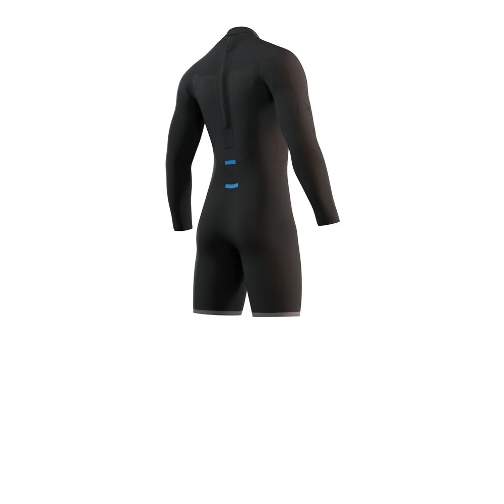 Mystic Longarm 3/2 Mm Bzip Flatlock Shorty female, Black, S