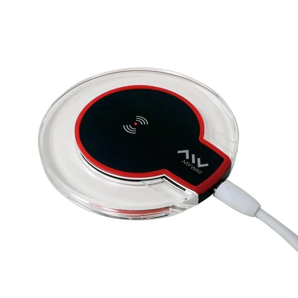 Myway Desktop Qi 5w Lader, Black, One Size