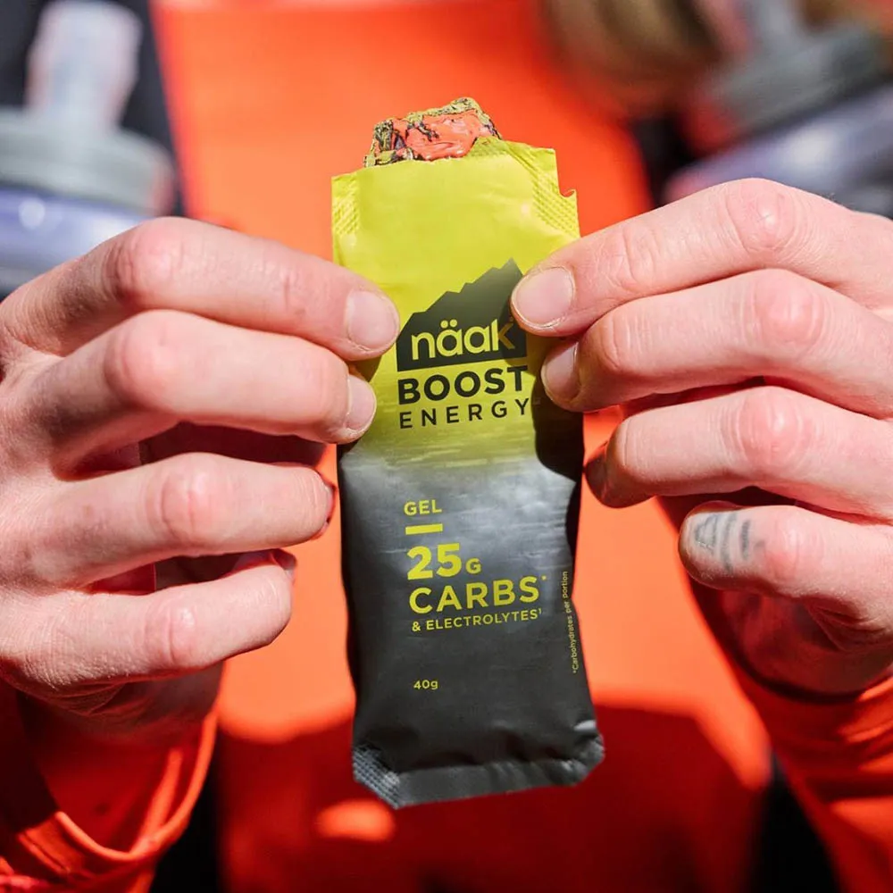 Näak Boost Energy™ Boks Med Energigeler Nøytral Smak 40g 12 Enheter, Neutral, One Size