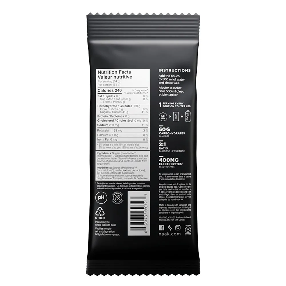 Näak Boost Energy™ Energidrikk Enkeltdoseboks Nøytral Smak 64g 12 Enheter, Neutral, One Size