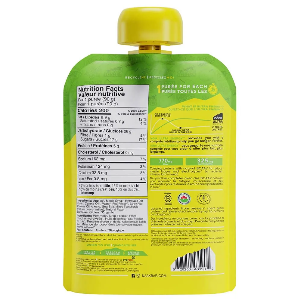 Näak Ultra Energy™ Boks Med Energigeler Eple Og Lønnesirup 90g 6 Enheter, Apple / maple syrup, One Size Näak Ultra Energy™ Boks Med Energigeler Eple Og Lønnesirup 90g 6 Enheter, Apple / maple syrup, One Size