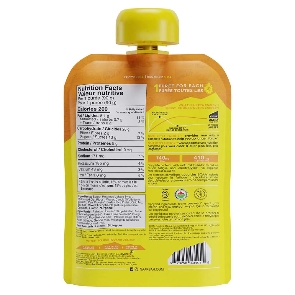 Näak Ultra Energy™ Boks Med Energigeler Søtpoteter Og Butternut Squash 90g 6 Enheter, Sweet potatoes, One Size Näak Ultra Energy™ Boks Med Energigeler Søtpoteter Og Butternut Squash 90g 6 Enheter, Sweet potatoes, One Size