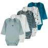 Name It 5 Pack Langarmet Body, Legion blue, 0MON