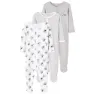 Name It Bear 3 Pack Pysjamas, Alloy, 0MON