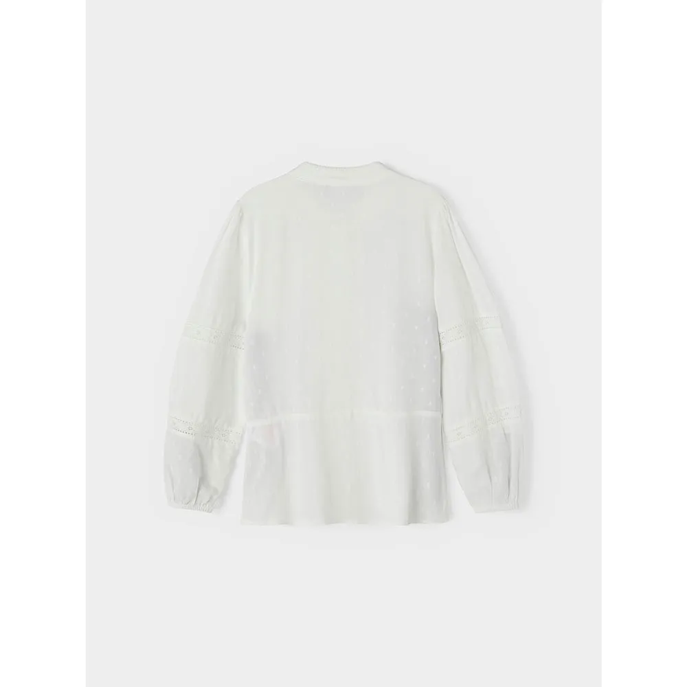 Name It Naride Skjorte Med Lange Ermer, Snow white, 6Y