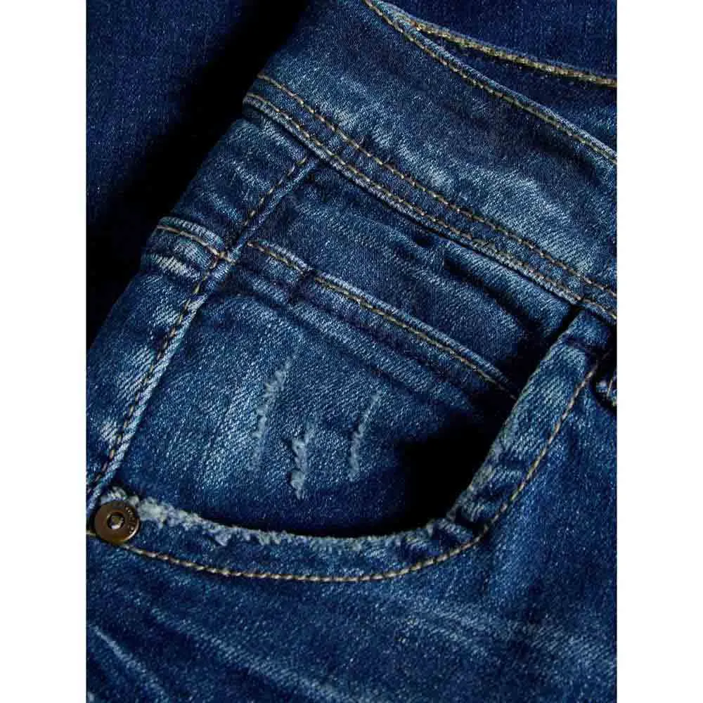 Name It Silas Denim Troel 3155 Bukser, Dark blue denim, 13Y