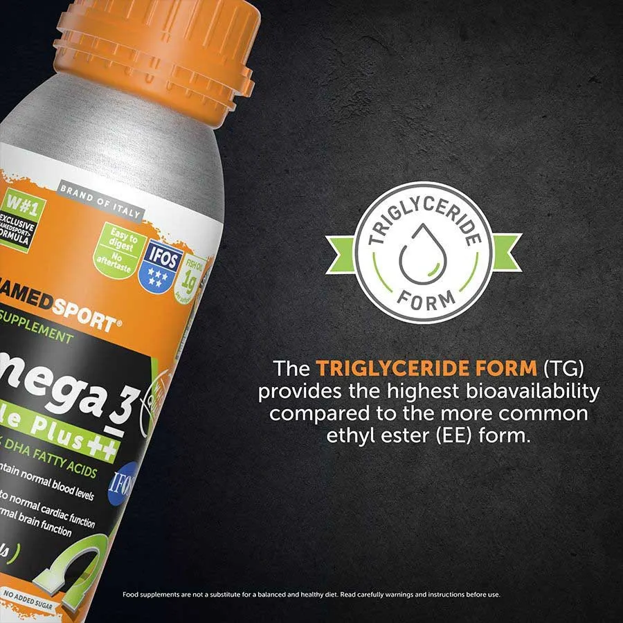 NAMEDSPORT Omega 3 ++ Boks Med Energigeler Nøytral Smak 240 Enheter, Multicolor, One Size
