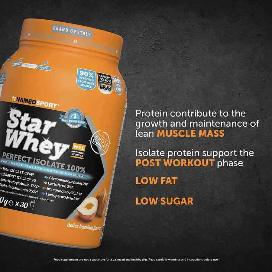 NAMEDSPORT Star Isolert Myseprotein Deilig Hasselnøtt 750g, Multicolor, One Size NAMEDSPORT Star Isolert Myseprotein Deilig Hasselnøtt 750g, Multicolor, One Size