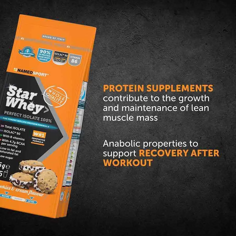 NAMEDSPORT Star Isolert Myseprotein Kjeks Og Krem 375g, Multicolor, One Size