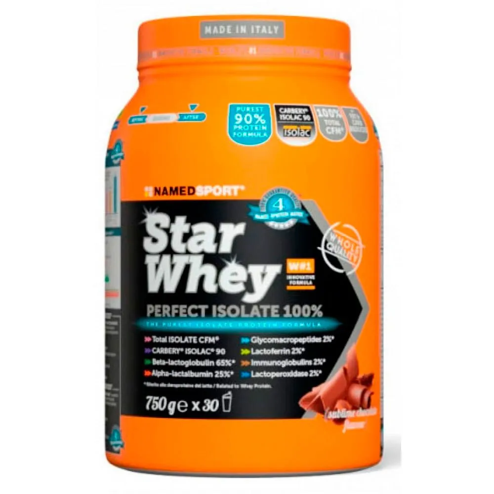 NAMEDSPORT Star Isolert Myseprotein Sjokolade 750g, Orange, One Size