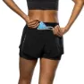 Nathan Front Runner 6´´ 3.0 2-i-1 Shorts female, Black