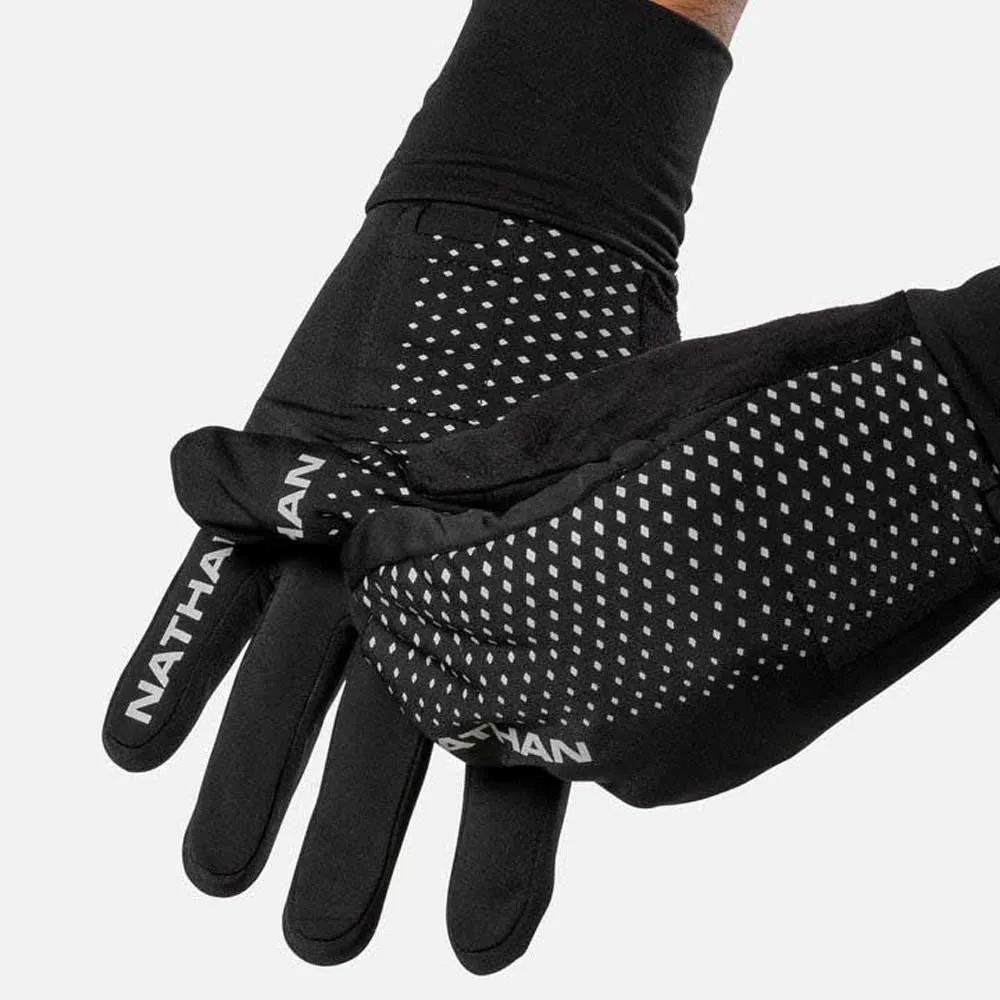 Nathan Hypernight Reflective Convertible Mitt Hansker male Nathan Hypernight Reflective Convertible Mitt Hansker male