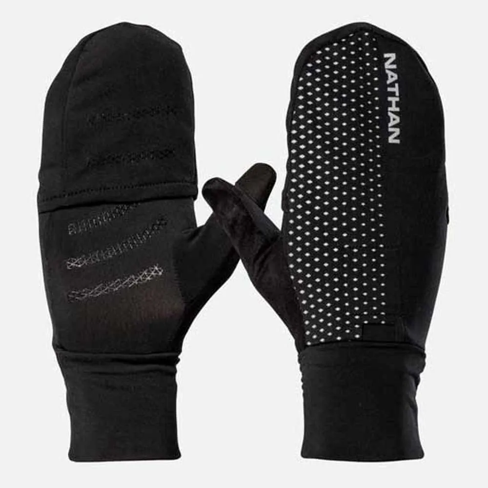 Nathan Hypernight Reflective Convertible Mitt Hansker male Nathan Hypernight Reflective Convertible Mitt Hansker male