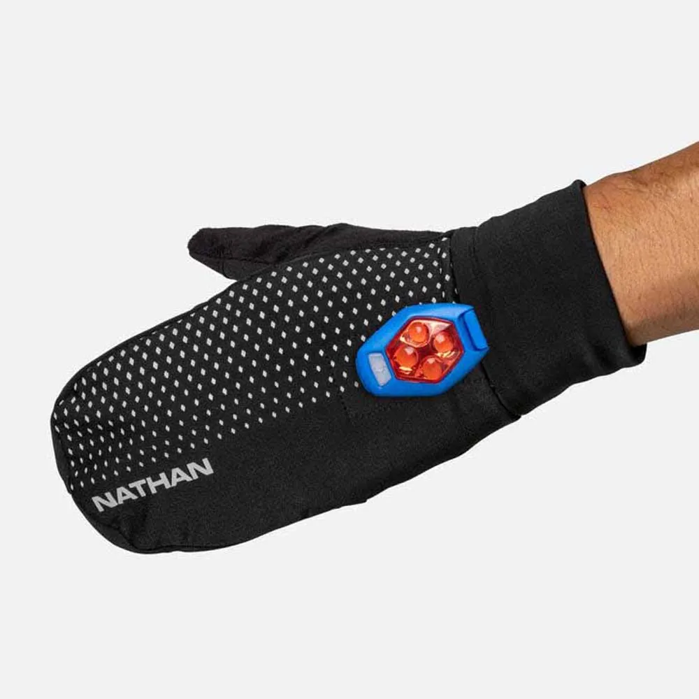 Nathan Hypernight Reflective Convertible Mitt Hansker male Nathan Hypernight Reflective Convertible Mitt Hansker male