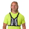 Nathan Laserlysnettvestlommelykt, Black / high vis yellow, One Size