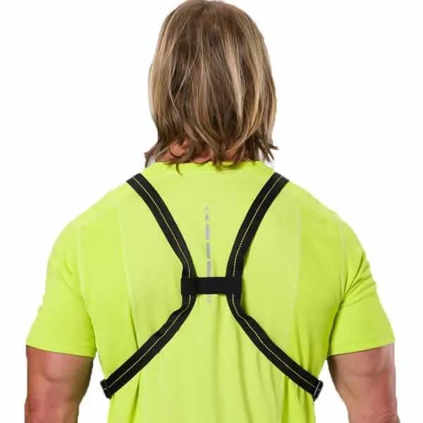 Nathan Laserlysnettvestlommelykt, Black / high vis yellow, One Size Nathan Laserlysnettvestlommelykt, Black / high vis yellow, One Size