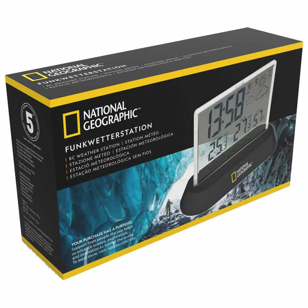 National Geographic 9070300 Værstasjonsdisplay, Black, One Size National Geographic 9070300 Værstasjonsdisplay, Black, One Size