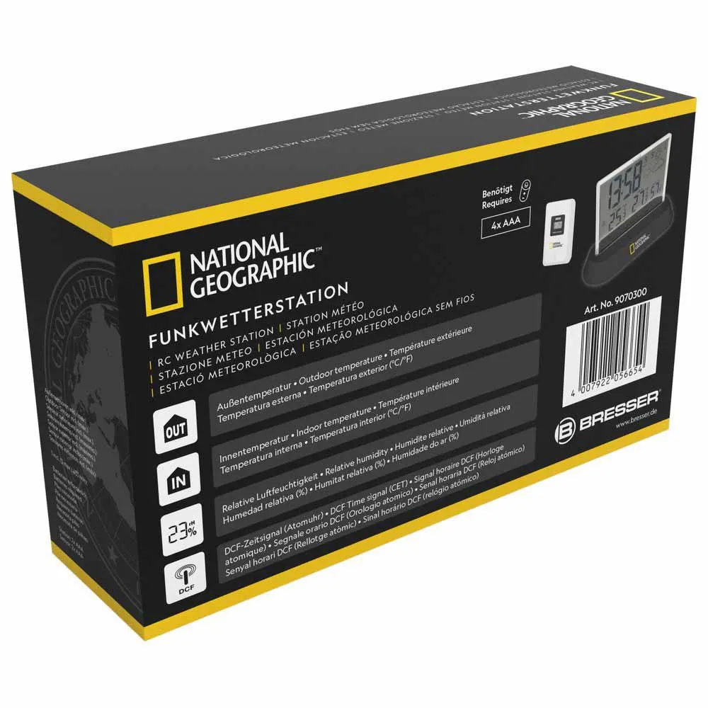 National Geographic 9070300 Værstasjonsdisplay, Black, One Size National Geographic 9070300 Værstasjonsdisplay, Black, One Size