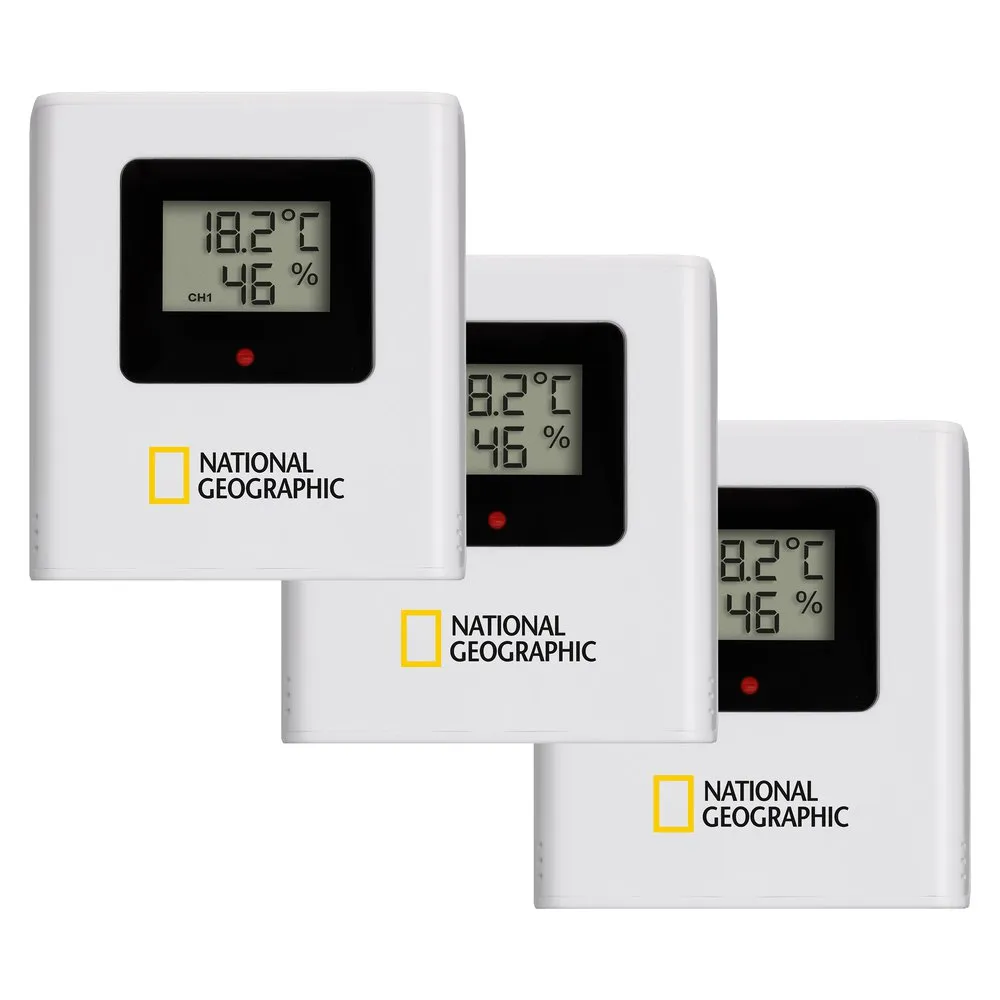 National Geographic 9070710 Værstasjonsdisplay, Black, One Size