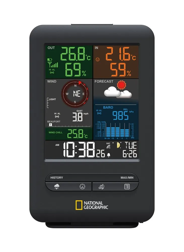National Geographic Rc 5-in-1 Værstasjon, Black / white, One Size, EU Plug 220V National Geographic Rc 5-in-1 Værstasjon, Black / white, One Size, EU Plug 220V