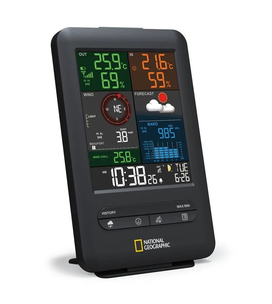 National Geographic Rc 5-in-1 Værstasjon, Black / white, One Size, EU Plug 220V National Geographic Rc 5-in-1 Værstasjon, Black / white, One Size, EU Plug 220V