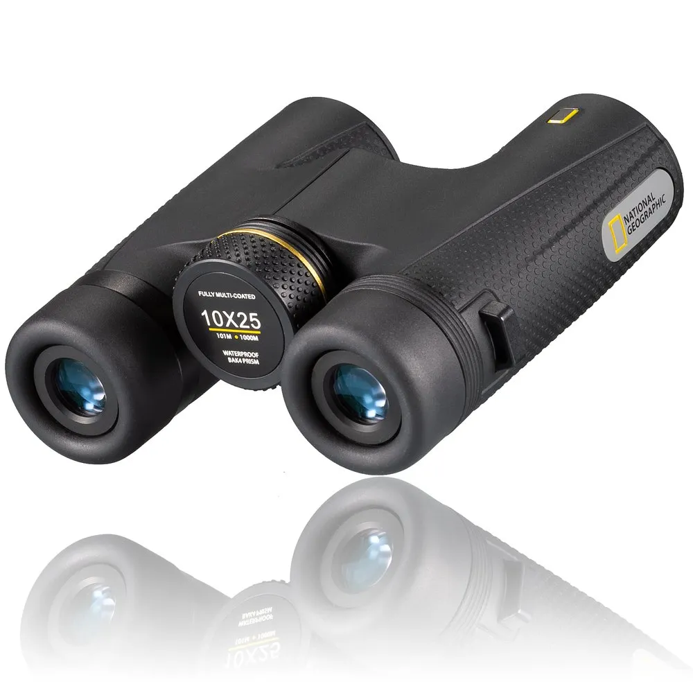 National Geographic Waterproof Compact 10x25 Kikkerter, Black, One Size National Geographic Waterproof Compact 10x25 Kikkerter, Black, One Size