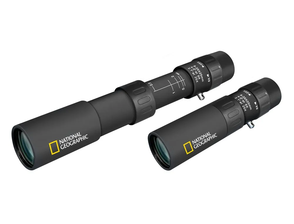 National Geographic Zoom 8-25x25 Monokulær, Black, One Size National Geographic Zoom 8-25x25 Monokulær, Black, One Size
